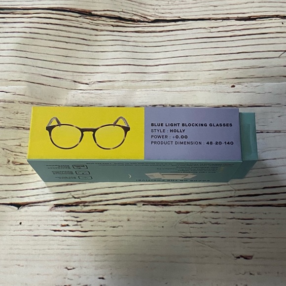New in Box Flower Eyewear Blue Light Blocking Glasses in Holly Tortoise - Picture 6 of 11